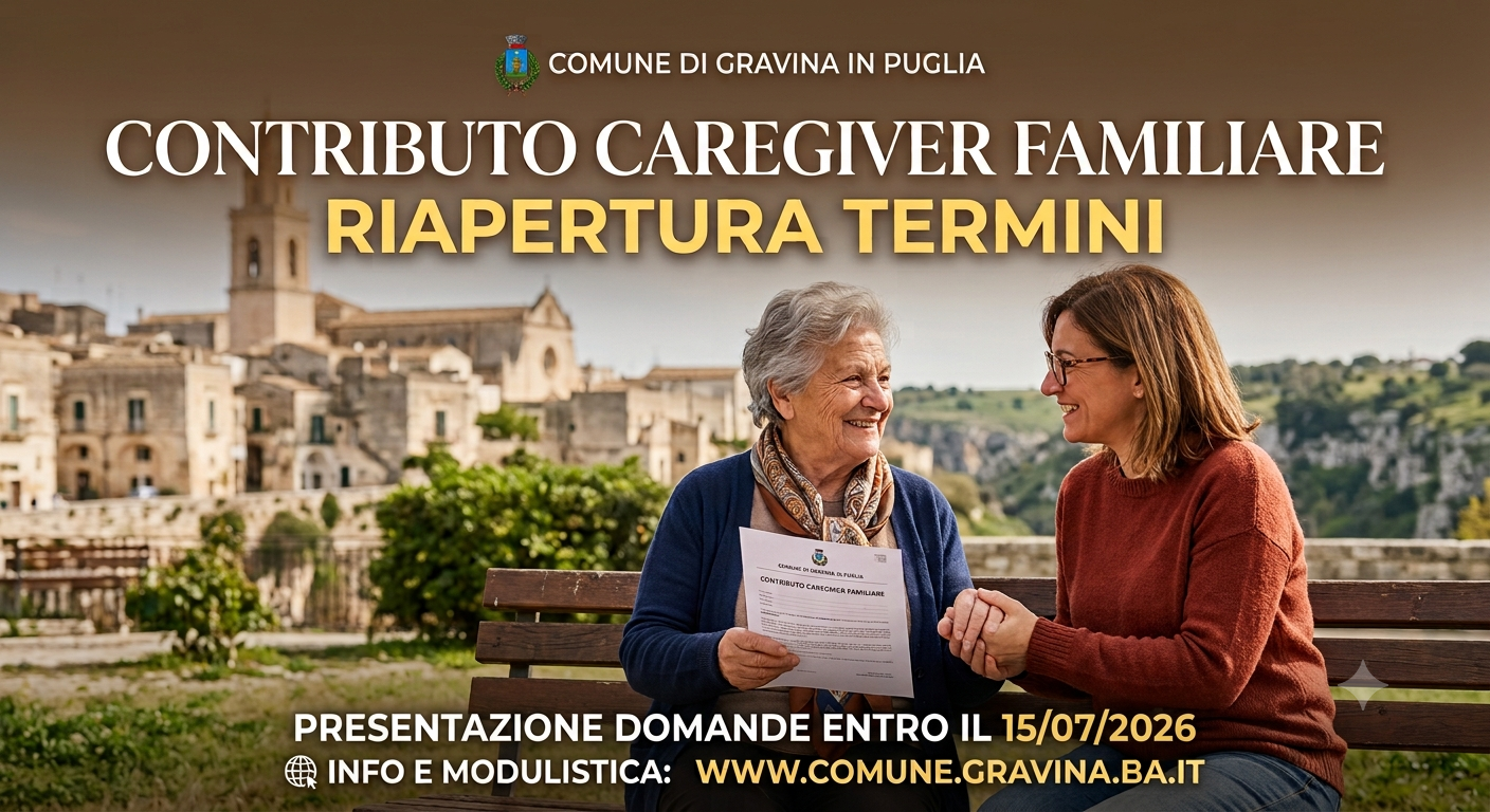 Contributo Caregiver Familiare - Riapertura termini